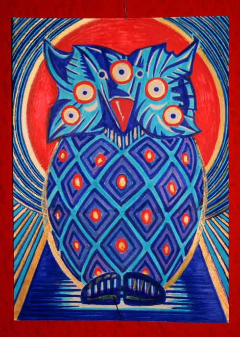 Psychedelic Totem Owl